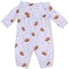 Ruffle Sleeve Romper, Touchdown Time Lavender - Rompers - 4
