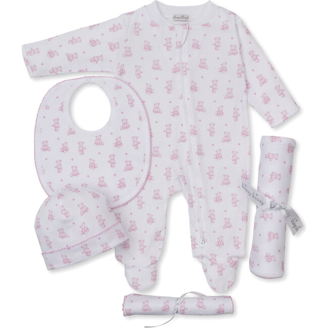 Gift Set w/ Gift Box, Pink Teddy Bear