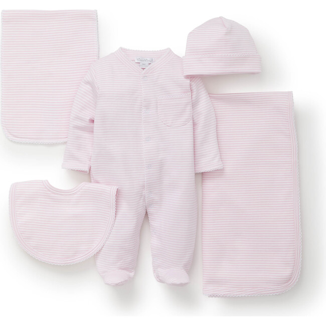 Gift Set w/ Gift Box, Pink Stripes