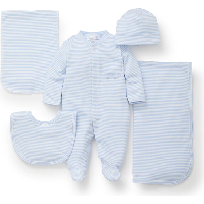 Gift Set w/ Gift Box, Blue Stripes
