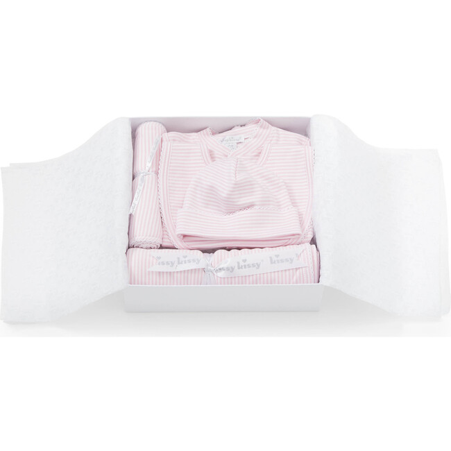 Gift Set w/ Gift Box, Pink Stripes - Mixed Apparel Set - 2