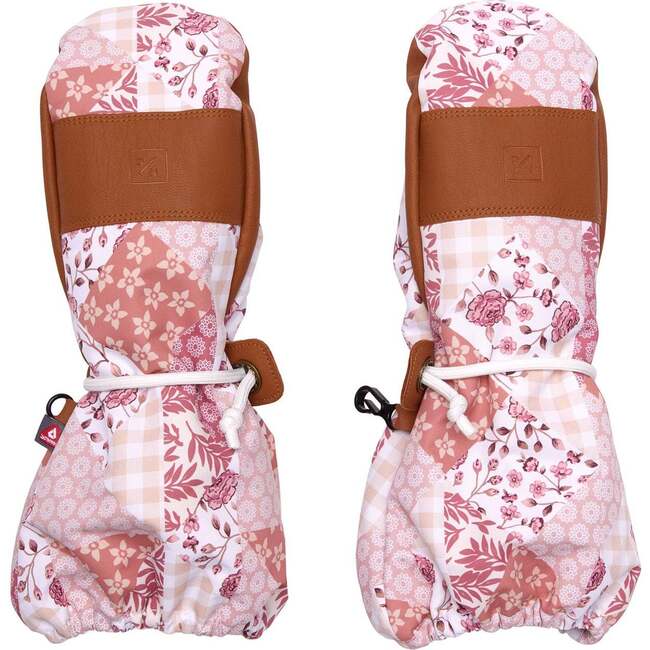 Kids Waterproof Ski Mitten, Patchwork