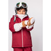 Kids Waterproof Ski Mitten, Breton Stripe - Gloves - 4