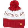 Kids Northern Classics Knit Pom Hat, Heritage Red and Winter White - Hats - 1 - thumbnail