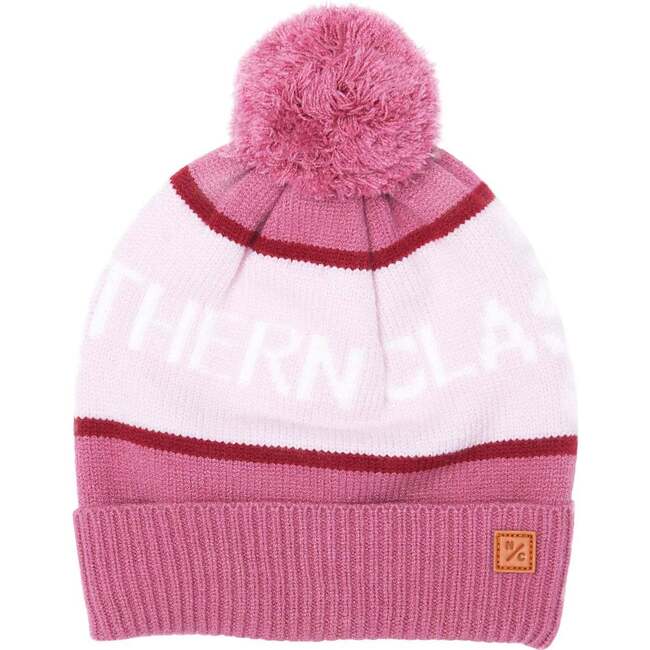 Adult Northern Classics Knit Pom Hat, Rose Pink and Ballerina Pink