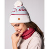 Adult Northern Classics Knit Pom Hat, Winter White and Cloud Blue - Hats - 3