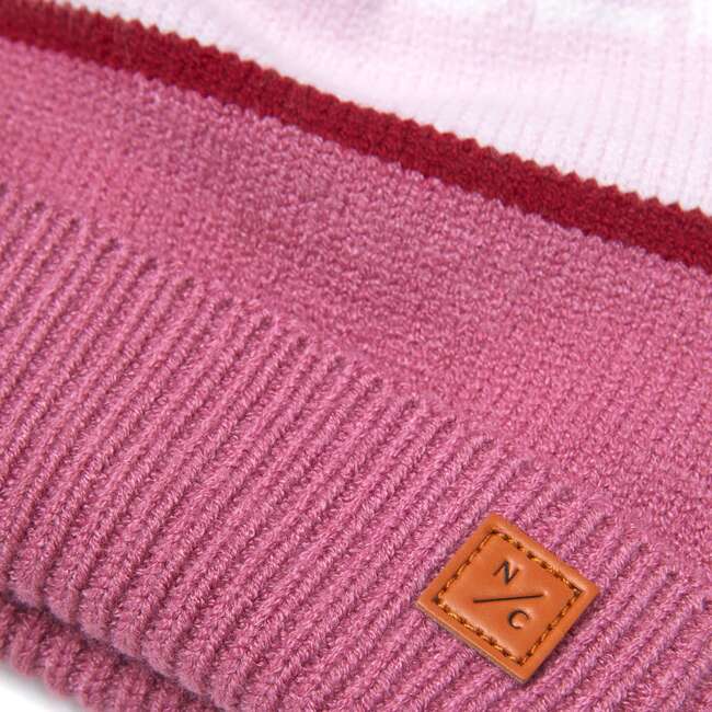 Adult Northern Classics Knit Pom Hat, Rose Pink and Ballerina Pink - Hats - 2