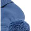 Adult Knit Winter Hat with Knit Pom, Mountain Blue - Winter Hats - 2