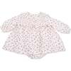 Muslin Long Sleeve Smocked Ruffle Bubble with Skirt, Carrie Floral - Dresses - 1 - thumbnail
