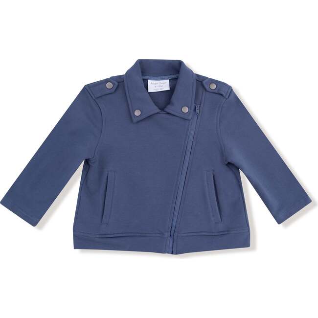 Motorcycle Varsity Jacket, Vintage Indigo