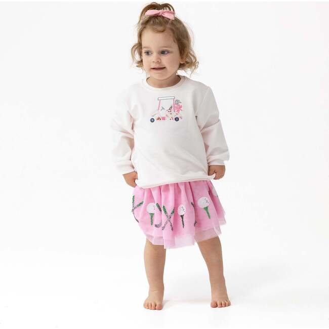 Puffy Oversized Sweatshirt, Golf Pink - Sweatshirts - 2