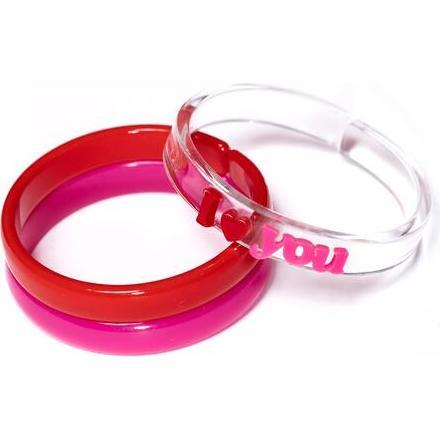 Lilies & Roses- I Heart You Bangles (Set of 3)