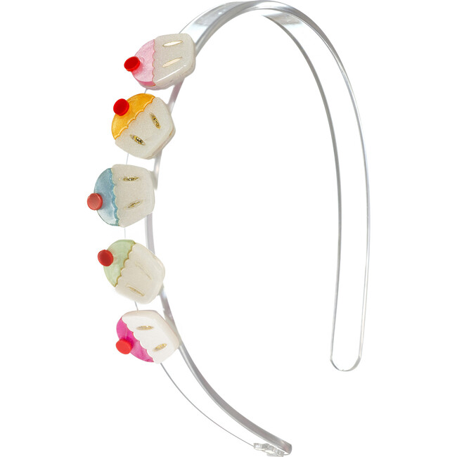 Mini Cupcakes Pearlized Headband, Clear