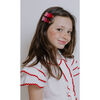 Hearts Glitter Pearlized Alligator Hair Clips, Pink & Red (Set Of 2) - Hair Accessories - 3 - thumbnail