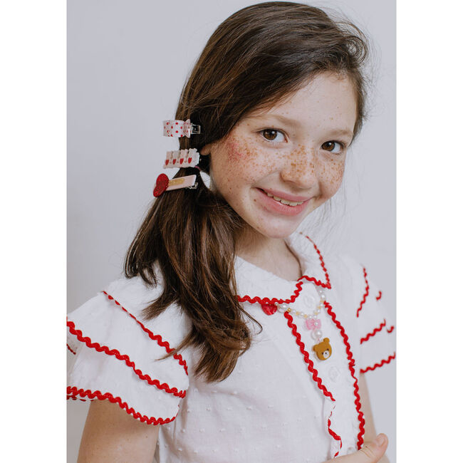 Bear Pendant Pearl Necklace, Multicolors - Necklaces - 4