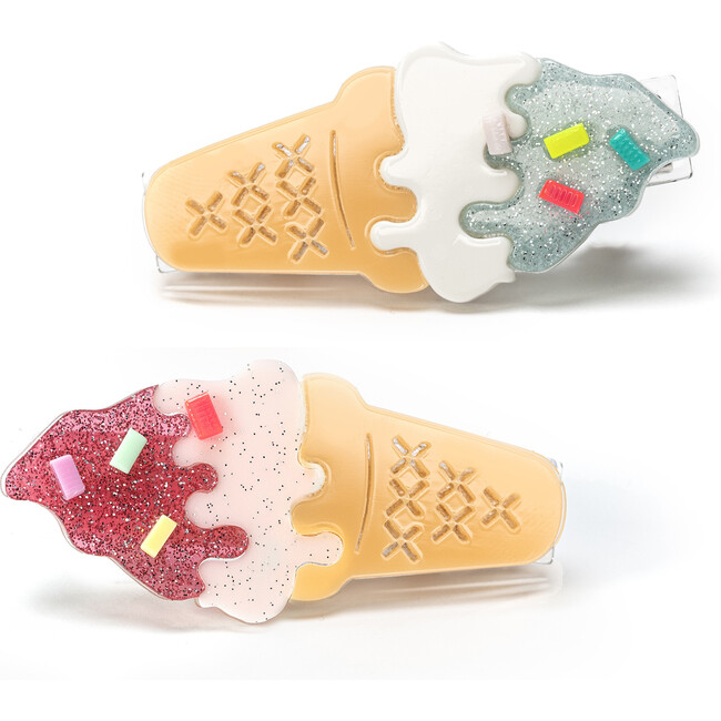 Ice Cream Mint Pink Alligator Clip