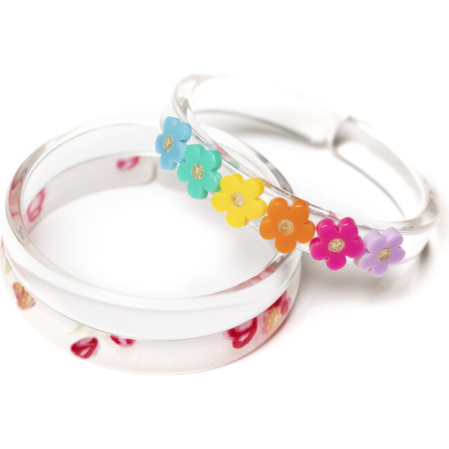 Vibrant Flowers Bangle Set - Bracelets - 1