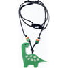 Preciousaurus Green Black Necklace - Necklaces - 1 - thumbnail