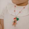 Happy Gingerbread Cookie Necklace - Necklaces - 2 - thumbnail