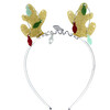 Reindeer Antlers Glitter Gold Headband - Headbands - 1 - thumbnail