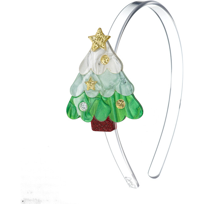 Christmas Tree Green Pearlized Headband