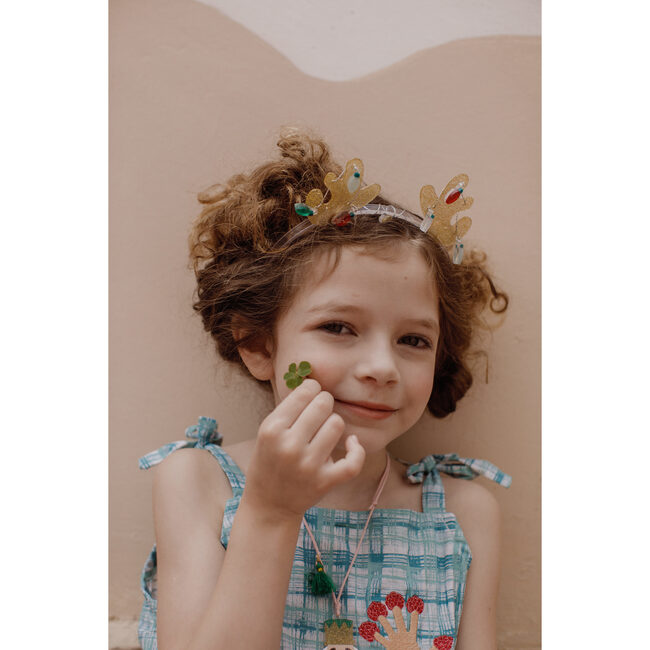Reindeer Antlers Glitter Gold Headband