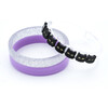 Black Cat Silver Glitter+ Light Purple Bangle Set - Bracelets - 1 - thumbnail