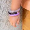 Black Cat Silver Glitter+ Light Purple Bangle Set - Bracelets - 3