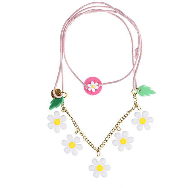Daisy White Pink Necklace