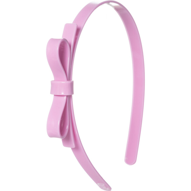 Thin Bow Headband, Candy Pink