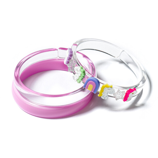 Unicorn & Stars Pink Bangles