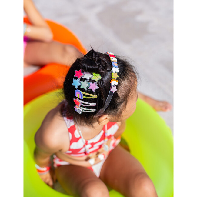 Stars Neon Alligator Clips - Hair Accessories - 2