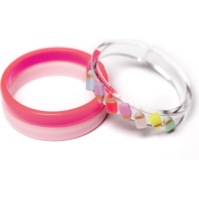Pencil Neon Pastel Color Bangles Set of 3