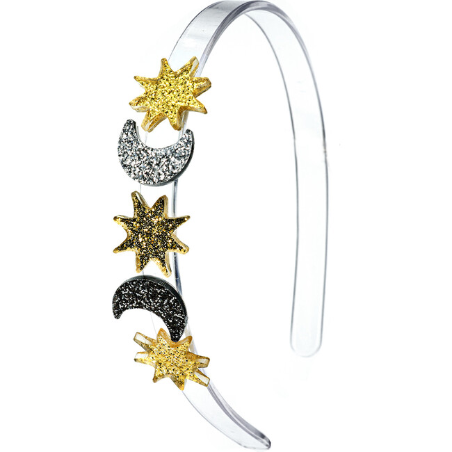 Celestial Glitter Star & Moon Headband