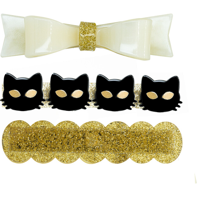 Black Cat & Bowtie Alligator Clips