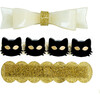 Black Cat & Bowtie Alligator Clips - Hair Accessories - 1 - thumbnail
