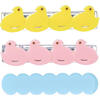 Chicks Hair Clips, Pink & Yellow - Hair Accessories - 1 - thumbnail