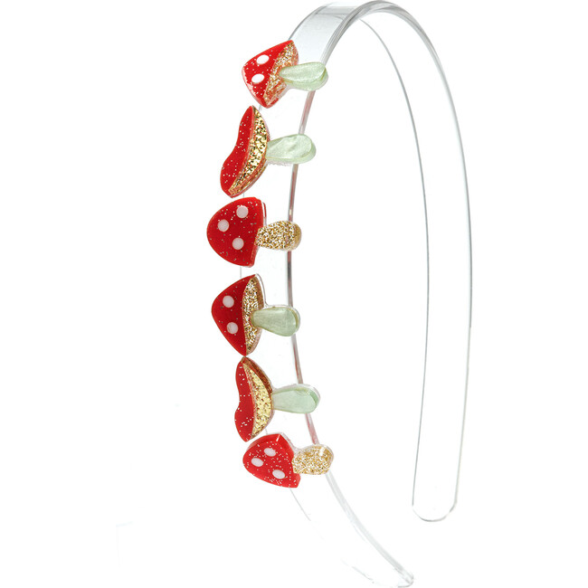 Mini Mushrooms Headband Red