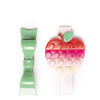 Playful Apple Pink Shades & Bowtie Green Alligator Clips - Hair Accessories - 2