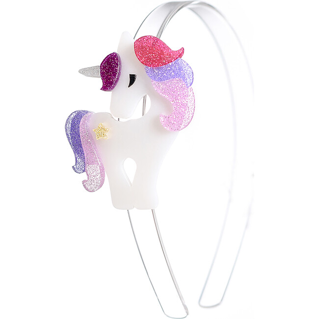Unicorn Headband, Colorful Glitter Pink