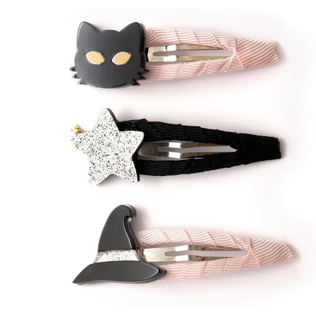 Witch Hat Cat Snap Clips - Hair Accessories - 1