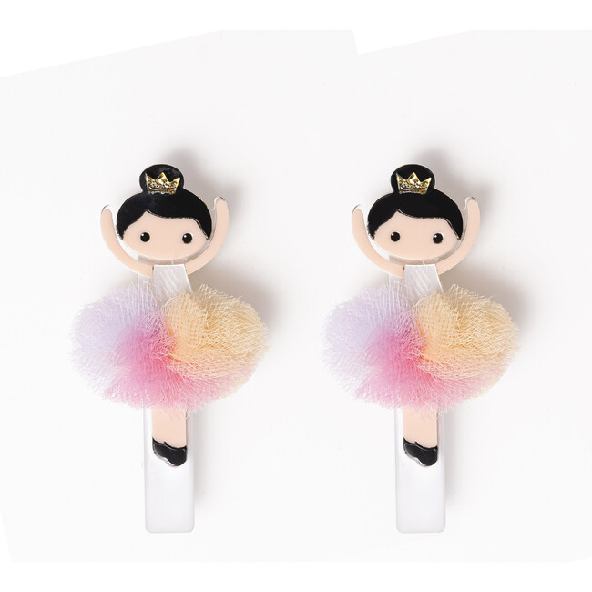 Ballerina Rainbow Tutu Alligator Clip - Hair Accessories - 1
