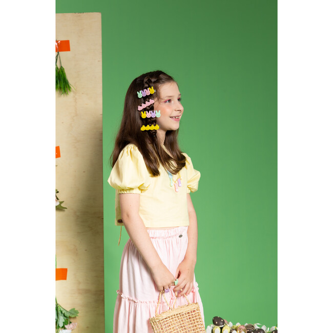 Chicks Hair Clips, Pink & Yellow