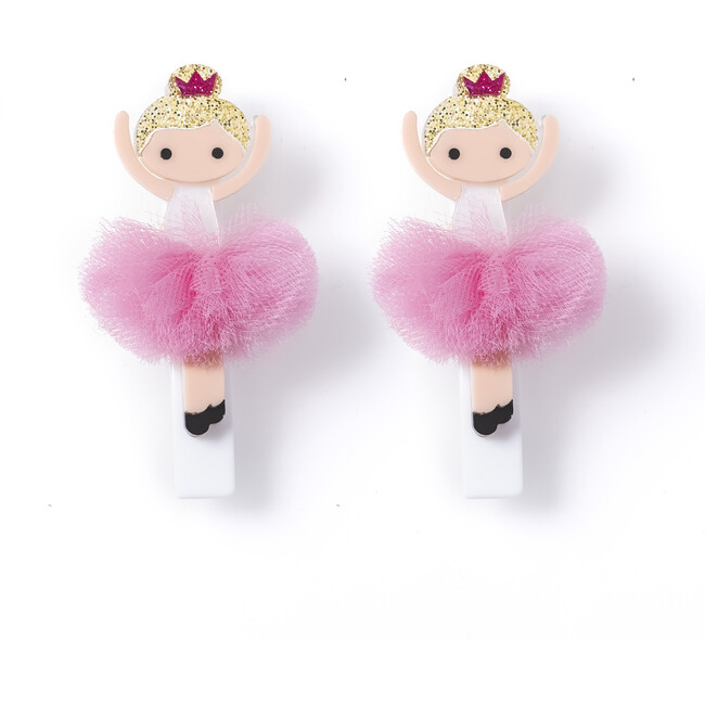 Ballerina Grace Pink Tutu Alligator Clip - Hair Accessories - 1