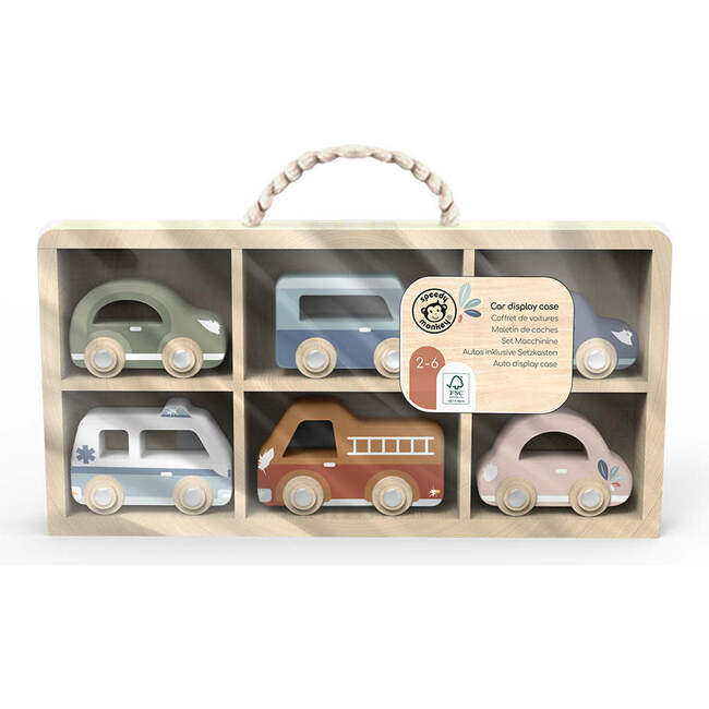Car Display case w/ 6 vehicles