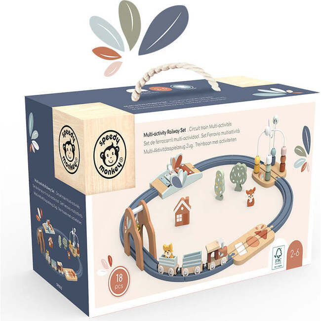 Multi-Activity Railway Set - Woodens - 2