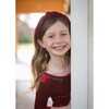 Holiday Twirly Dress, Burgundy Velvet - Dresses - 6