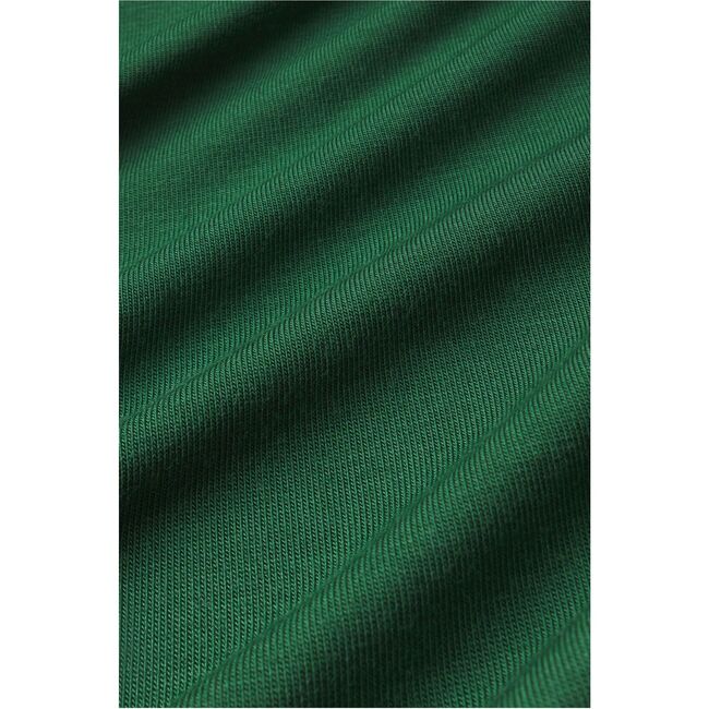 Kids TENCEL™ Modal Unisex Long PJ Set, FOREST GREEN/IVORY - Pajamas - 4