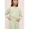 Kid's French Terry Sweatshirt and Jogger Set, MATCHA - Mixed Apparel Set - 1 - thumbnail