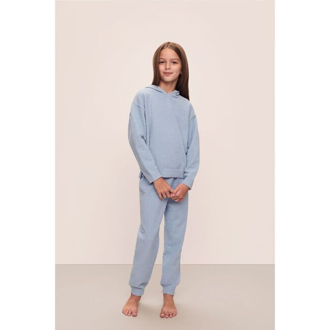 Kid's Recycled Boucle Hoodie & Jogger Set, WEDGEWOOD BLUE